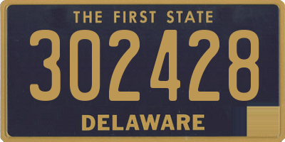 DE license plate 302428