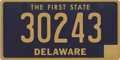 DE license plate 30243