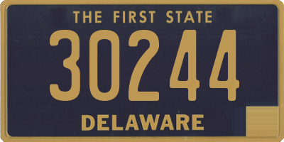 DE license plate 30244