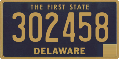 DE license plate 302458