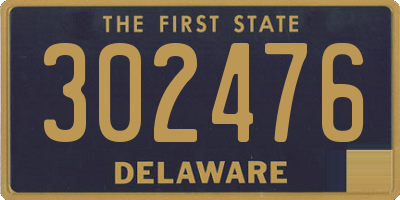 DE license plate 302476