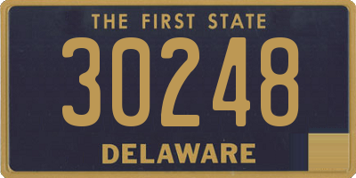 DE license plate 30248