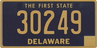 DE license plate 30249