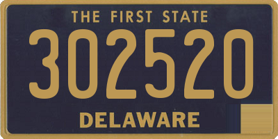DE license plate 302520