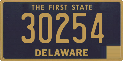 DE license plate 30254