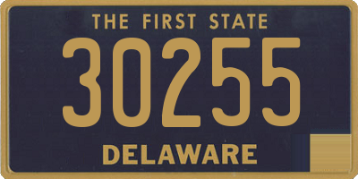 DE license plate 30255