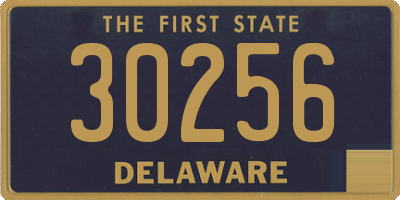 DE license plate 30256