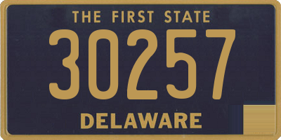 DE license plate 30257