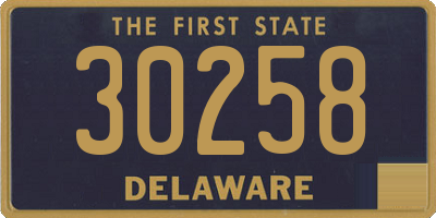 DE license plate 30258