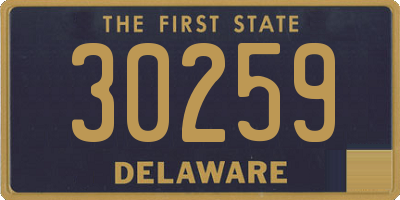 DE license plate 30259