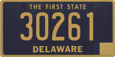 DE license plate 30261