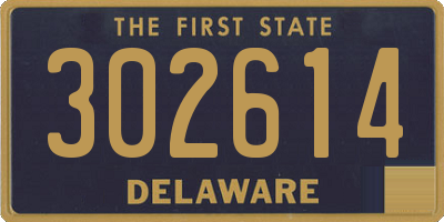 DE license plate 302614