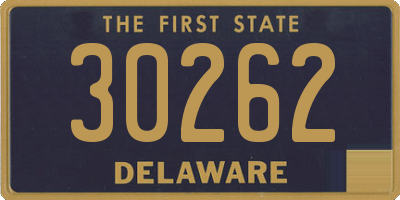 DE license plate 30262