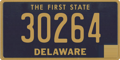 DE license plate 30264