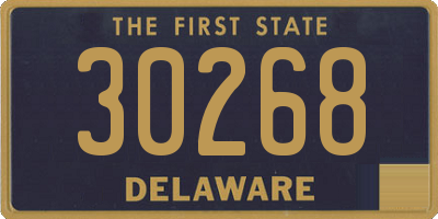 DE license plate 30268