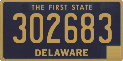 DE license plate 302683