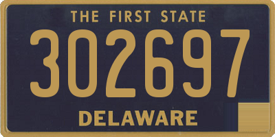 DE license plate 302697