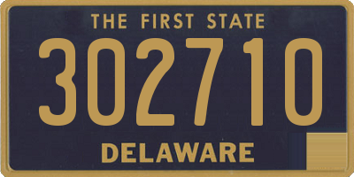 DE license plate 302710