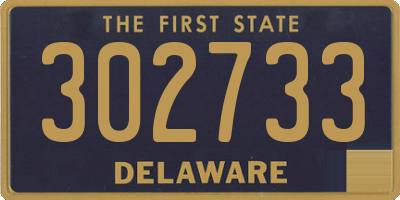 DE license plate 302733