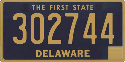 DE license plate 302744