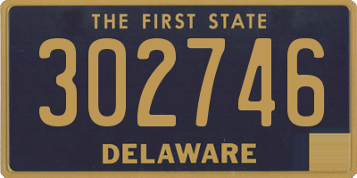 DE license plate 302746