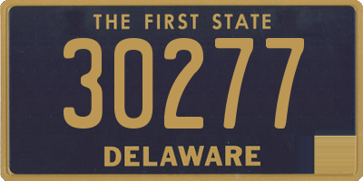 DE license plate 30277