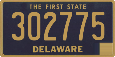 DE license plate 302775