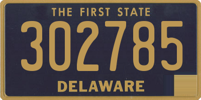 DE license plate 302785