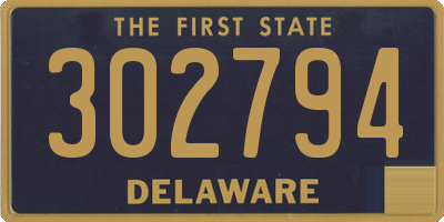 DE license plate 302794