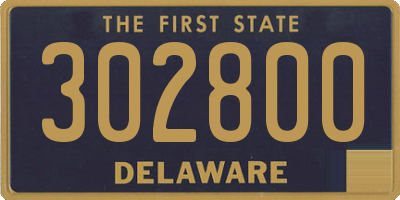 DE license plate 302800