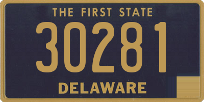 DE license plate 30281