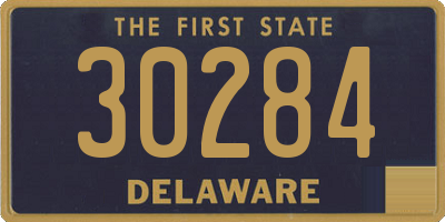 DE license plate 30284