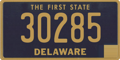 DE license plate 30285