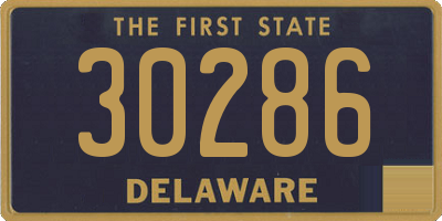 DE license plate 30286