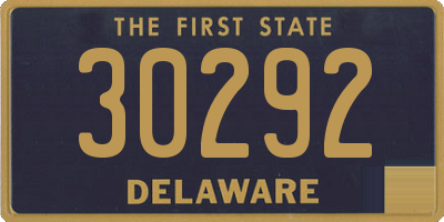 DE license plate 30292