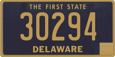 DE license plate 30294