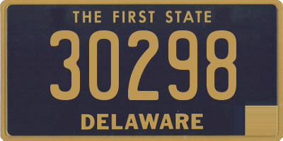 DE license plate 30298