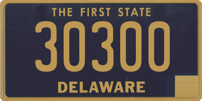 DE license plate 30300