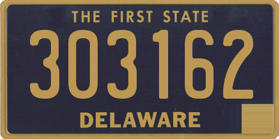 DE license plate 303162