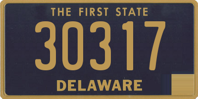 DE license plate 30317