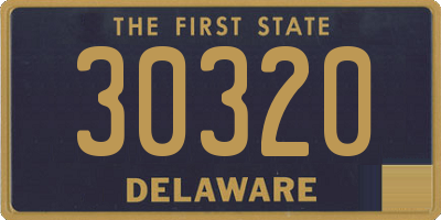 DE license plate 30320