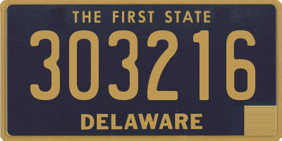 DE license plate 303216