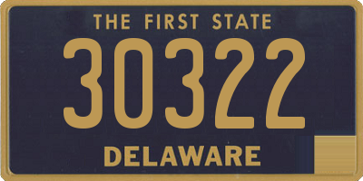 DE license plate 30322