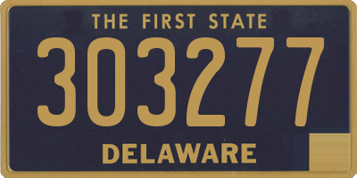 DE license plate 303277