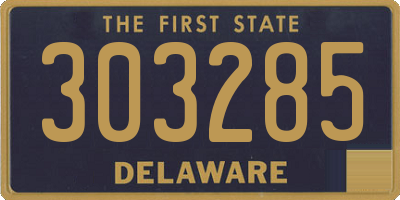 DE license plate 303285