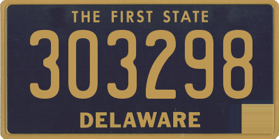 DE license plate 303298