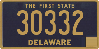 DE license plate 30332