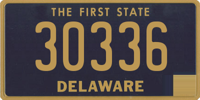 DE license plate 30336