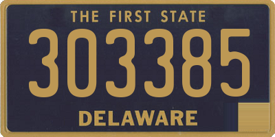 DE license plate 303385