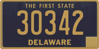 DE license plate 30342